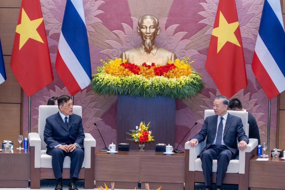 Tổng Bí thư, Chủ tịch nước Tô Lâm hội đàm với Nhà Vua Thái Lan.