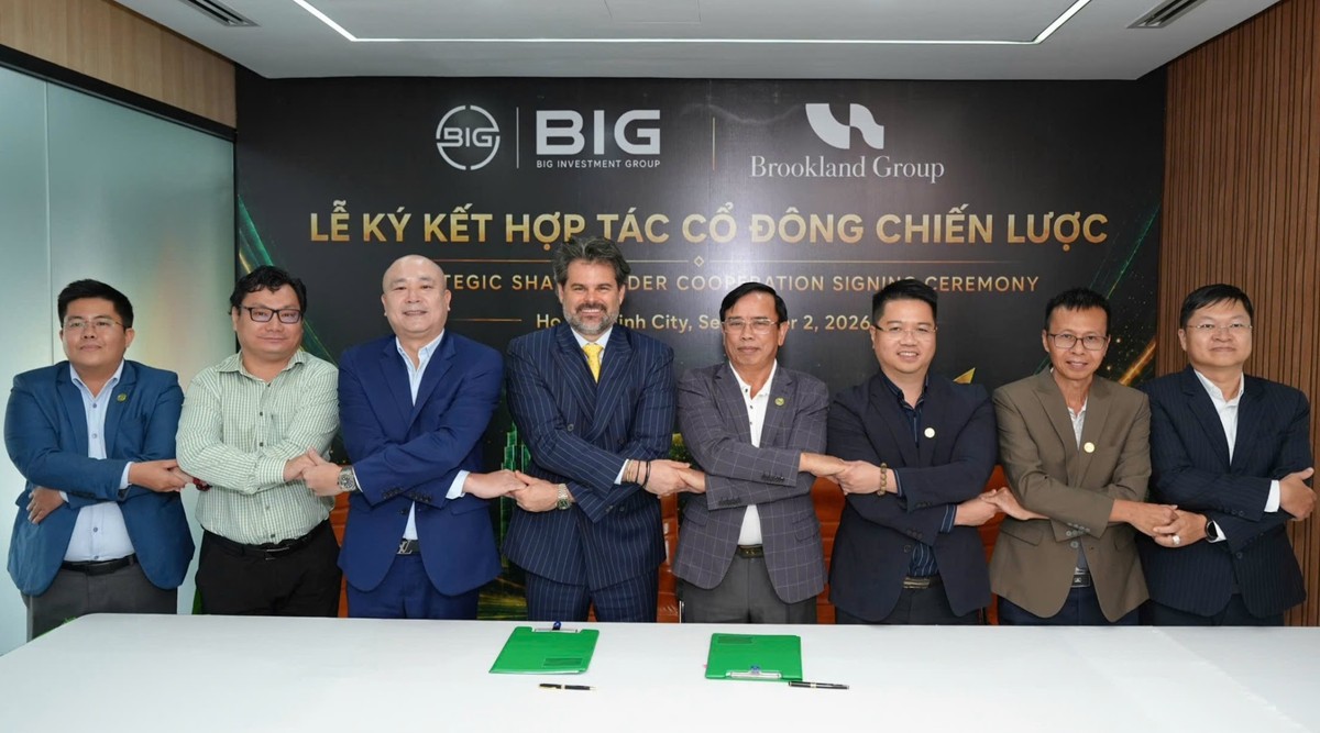 Cú bắt tay cam kết làm cổ đông lớn và đồng hành lâu dài của Quỹ Brook Land tại Tập đoàn BIG Cú bắt tay cam kết làm cổ đông lớn và đồng hành lâu dài của Quỹ Brook Land tại Tập đoàn BIG