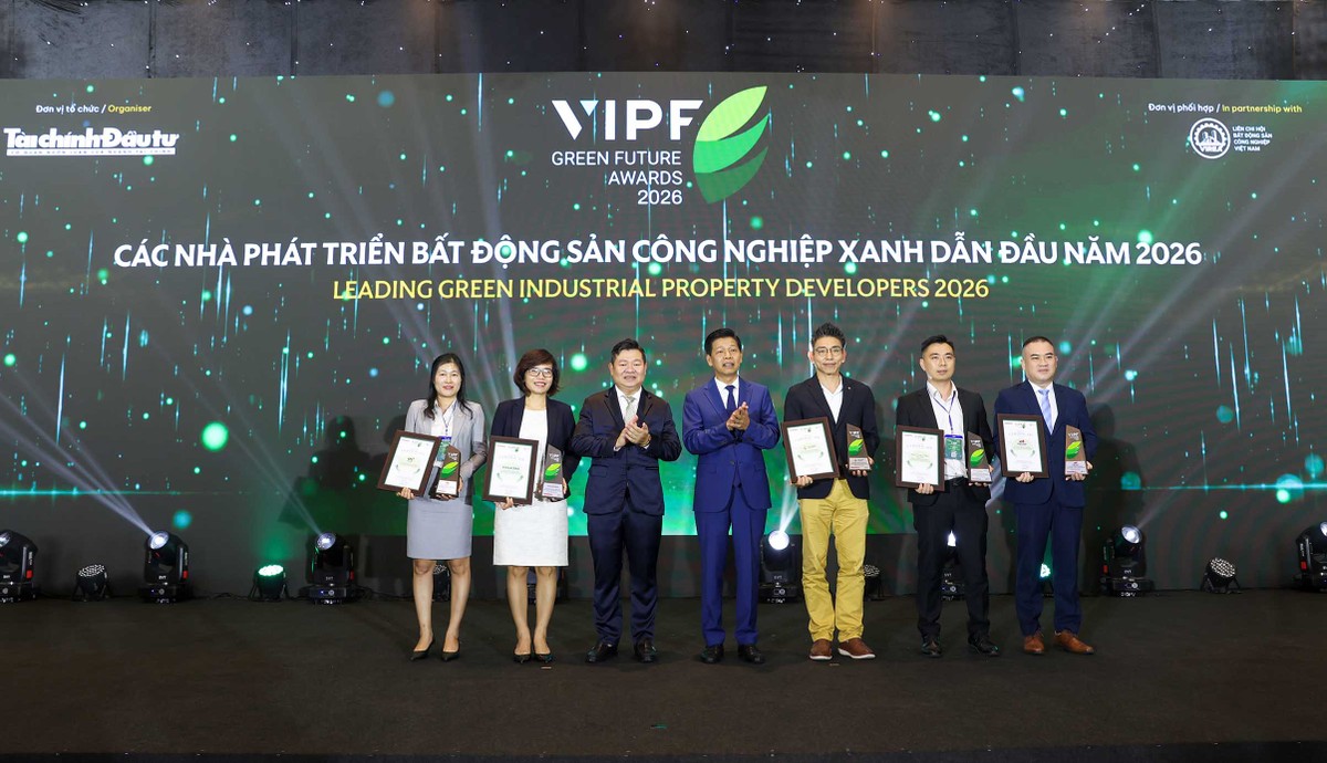 Tại diễn đàn Ban tổ chức đã Vinh danh Nhà phát triển bất động sản công nghiệp xanh dẫn đầu năm 2026.