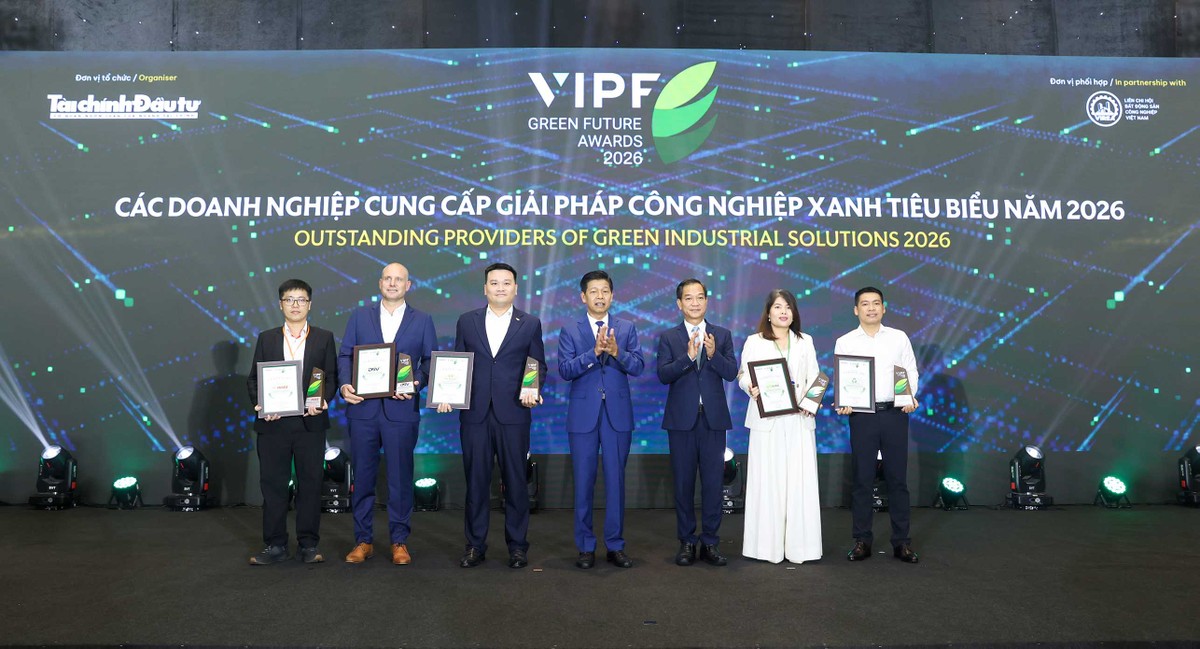 Vinh danh các doanh nghiệp cung cấp giải pháp công nghiệp xanh tiêu biểu năm 2026.