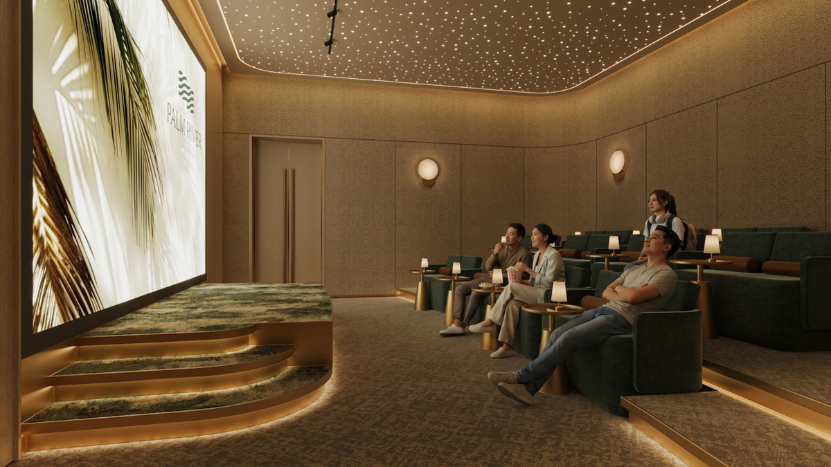 Rạp chiếu phim trong Palm River. Ảnh: Hướng Việt Properties.