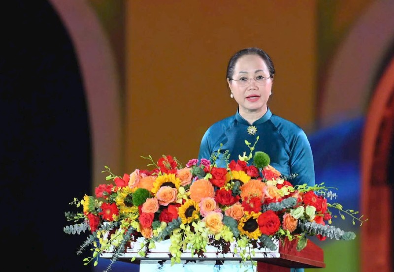 Bộ trưởng Bộ Văn hóa, Thể thao và Du lịch Lâm Thị Phương Thanh phát biểu tại Lễ bế mạc. Ảnh: Văn Tuyến. Bộ trưởng Bộ Văn hóa, Thể thao và Du lịch Lâm Thị Phương Thanh phát biểu tại Lễ bế mạc. Ảnh: Văn Tuyến.