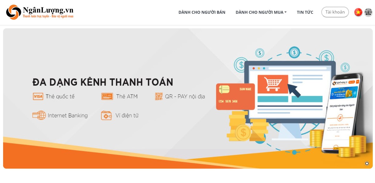 Ví điện tử Ngân Lượng. Ảnh minh họa Ví điện tử Ngân Lượng. Ảnh minh họa