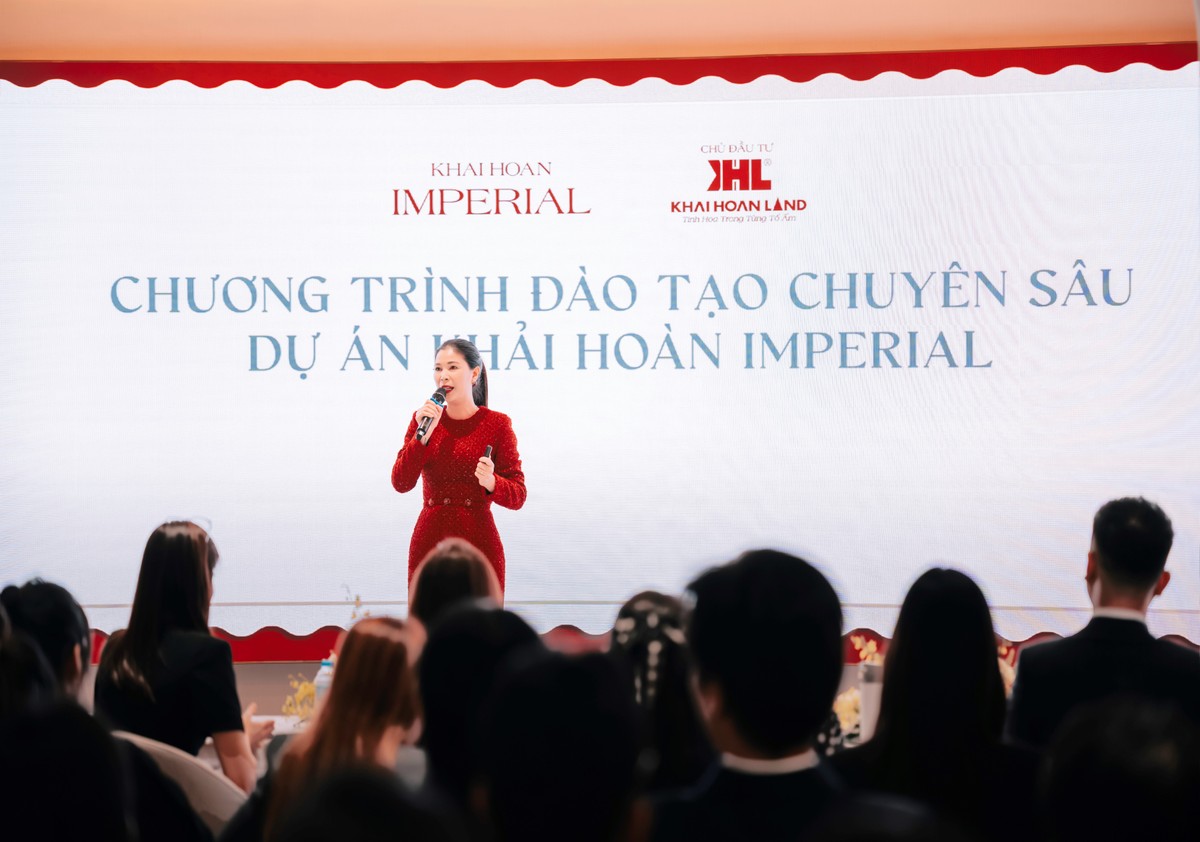 Đại diện Chủ đầu tư Khải Hoàn Land mang đến những chia sẻ chuyên sâu về định hướng chiến lược và kế hoạch triển khai Khải Hoàn Imperial trong giai đoạn mới.