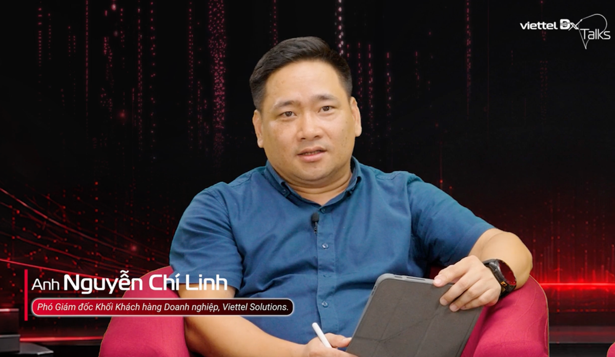 Ông Nguyễn Chí Linh, Phó Giám đốc khối Khách hàng doanh nghiệp, Viettel Solutions cho rằng kết nối và khai thác dữ liệu không chỉ giúp giám sát thiết bị mà còn hỗ trợ doanh nghiệp ra quyết định kịp thời, kiểm soát rủi ro và nâng cao hiệu quả vận hành. Ông Nguyễn Chí Linh, Phó Giám đốc khối Khách hàng doanh nghiệp, Viettel Solutions cho rằng kết nối và khai thác dữ liệu không chỉ giúp giám sát thiết bị mà còn hỗ trợ doanh nghiệp ra quyết định kịp thời, kiểm soát rủi ro và nâng cao hiệu quả vận hành.