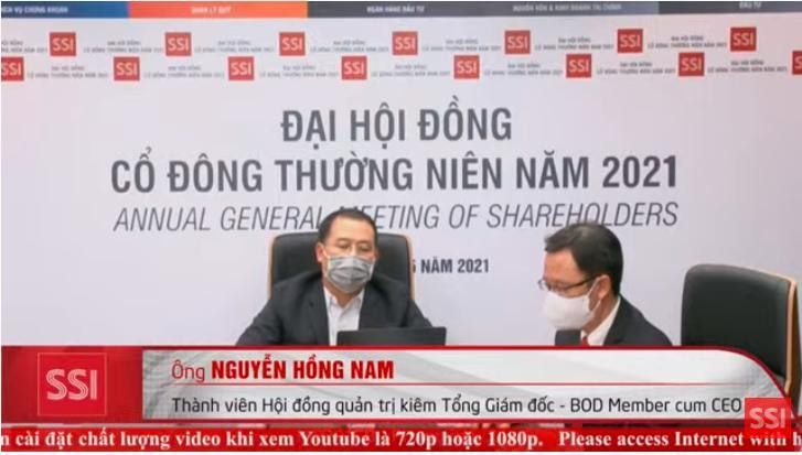 Ông Nguyễn Hồng Nam cho biết, đà tăng điểm của thị trường tác động tích cực đến các hoạt động kinh doanh của SSI.