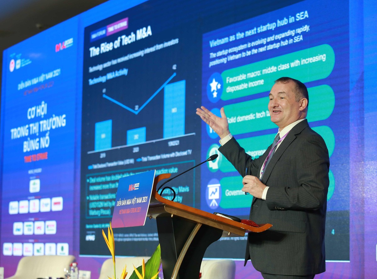 Ông Warrick Cleine, Chủ tịch kiêm Tổng giám đốc KPMG Việt Nam và Campuchia. Ảnh Lê Toàn