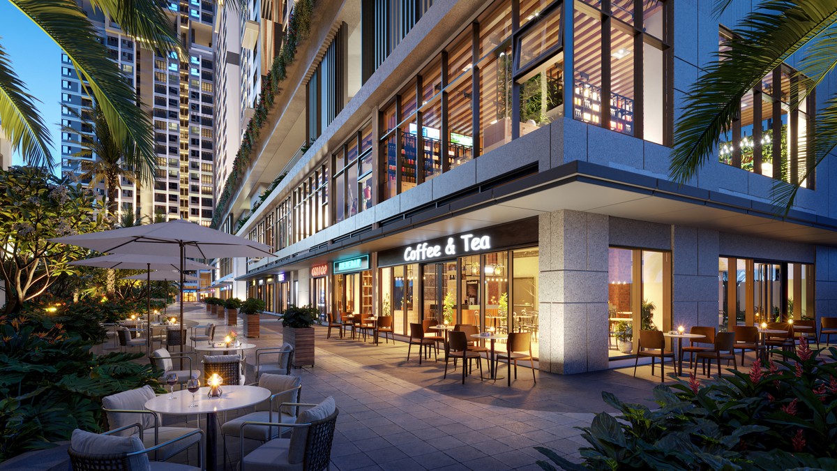 Shop khối đế tại nội khu dự án The Gió Riverside