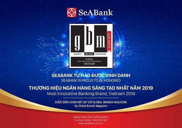 SeABank được bình chọn “Thương hiệu ngân hàng sáng tạo nhất năm 2019 ảnh 1
