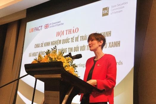 Bà Emily Hamblin. Tổng Lãnh sự Anh tại Hồ Chí Minh