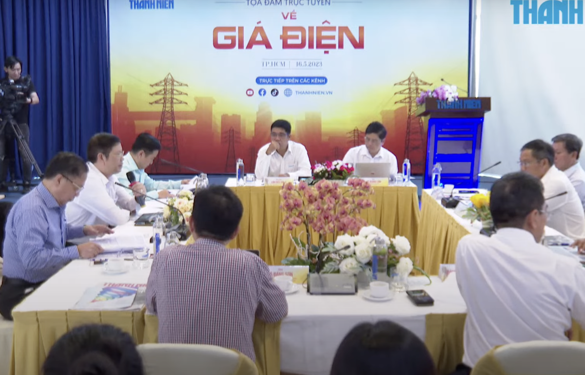 Toạ đàm trực tuyến về giá điện ngày 16/5.