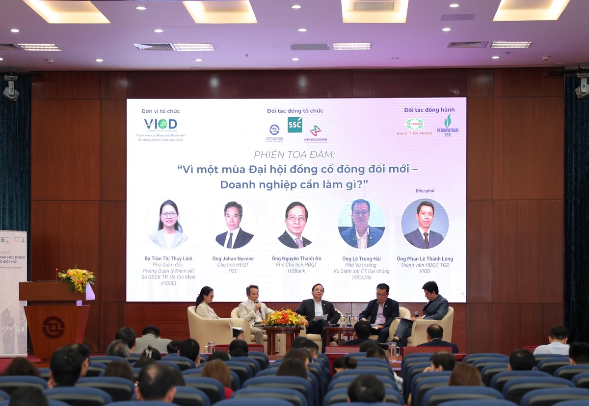 Diễn đàn Vì một mùa đại hội đồng cổ đông đổi mới ngày 27/02 do VIOD tổ chức.