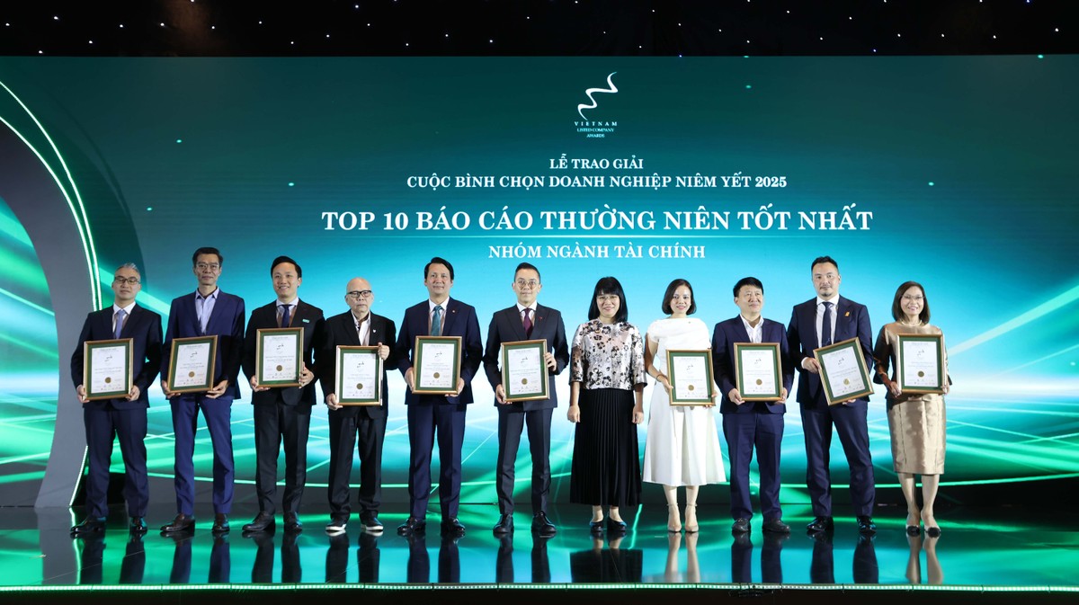 Top 10 báo cáo thường niên tốt nhất nhóm Tài chính (Ảnh: Lê Toàn)
