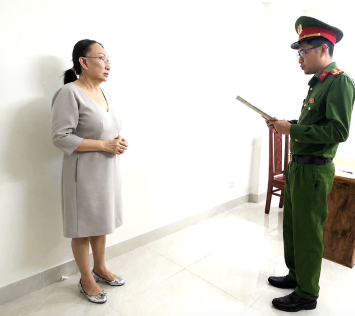Đối tượng Lê Thị Ngọc Mỹ (chủ tiệm vàng Kim Lý). (Nguồn: CACC)