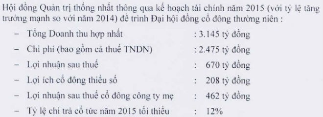 CII lên kế hoạch lãi khủng năm trong năm 2015  ảnh 1