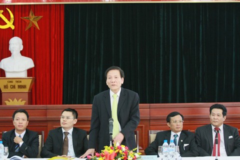 TS. Nguyễn Anh Tuấn Tổng Biên tập Báo Đầu tư phát biểu khai mạc Cuộc giao lưu