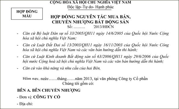 Những cái bẫy trong hợp đồng mua bán nhà đất ảnh 1 Những cái bẫy trong hợp đồng mua bán nhà đất ảnh 1