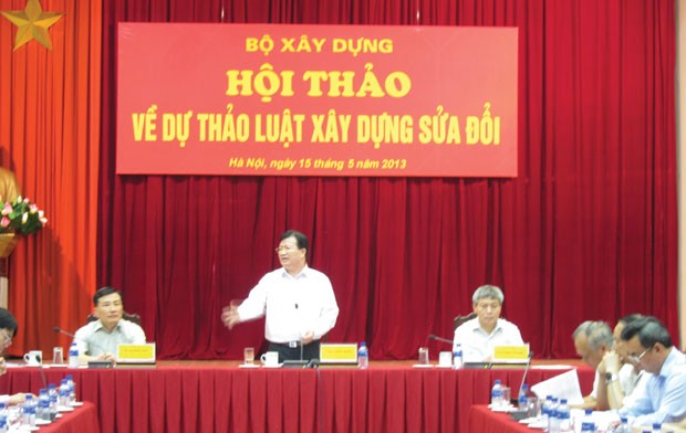 Bộ Xây dựng muốn Luật Xây dựng sửa đổi sớm được ban hành ảnh 1