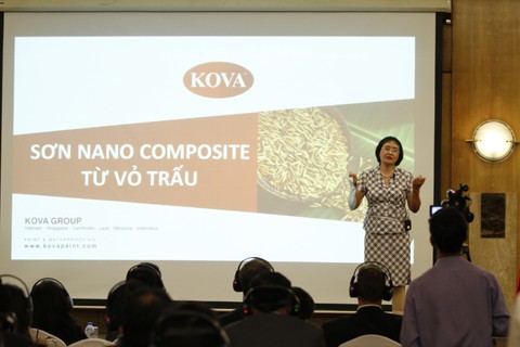 Nữ doanh nhân chế tạo sơn từ vỏ trấu ảnh 2