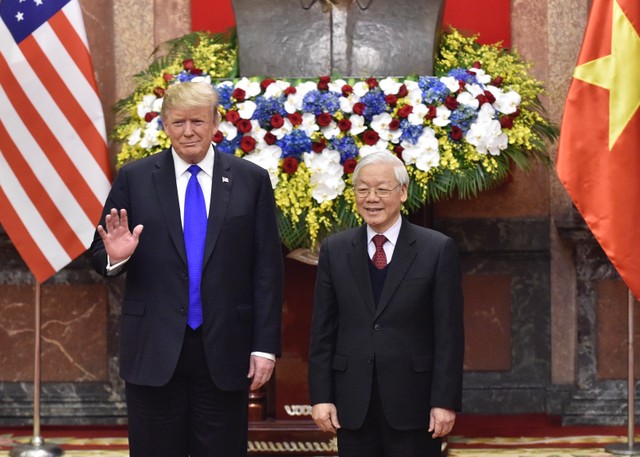 Tổng Bí thư, Chủ tịch nước Nguyễn Phú Trọng tiếp Tổng thống Donald Trump ảnh 2