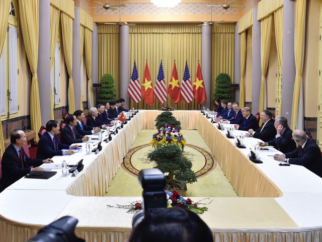 Tổng Bí thư, Chủ tịch nước Nguyễn Phú Trọng tiếp Tổng thống Donald Trump ảnh 3