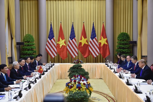 Tổng Bí thư, Chủ tịch nước Nguyễn Phú Trọng tiếp Tổng thống Donald Trump ảnh 6