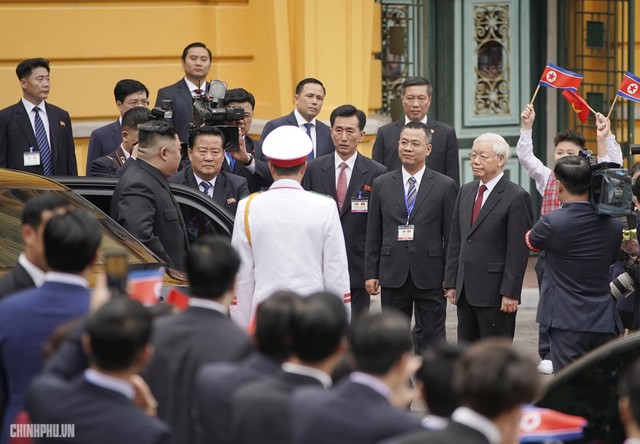 Hình ảnh lễ đón chính thức Chủ tịch Kim Jong Un ảnh 1