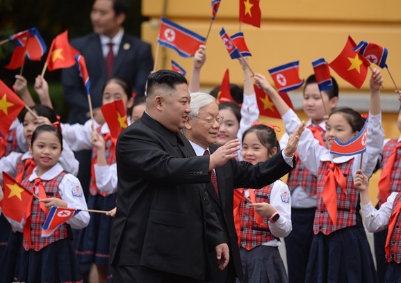 Hình ảnh lễ đón chính thức Chủ tịch Kim Jong Un ảnh 3