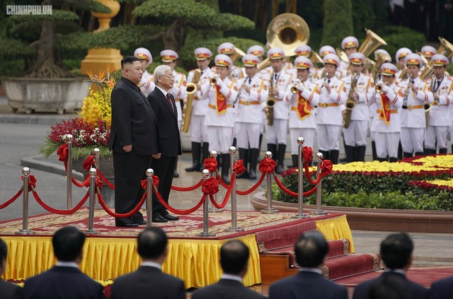 Hình ảnh lễ đón chính thức Chủ tịch Kim Jong Un ảnh 4