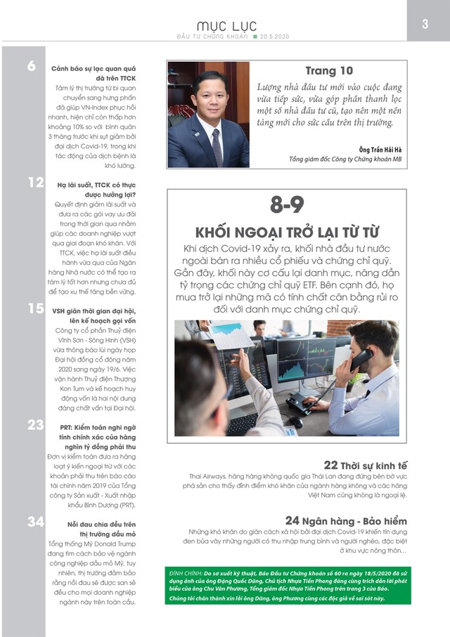 Đầu tư Chứng khoán số 61/2020 ảnh 1