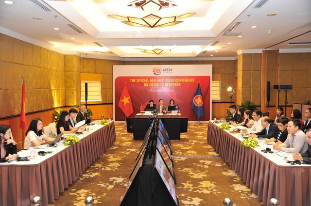 Hội nghị Bộ trưởng Kinh tế ASEAN - Nhật Bản về ứng phó đại dịch Covid-19 phục hồi kinh tế ảnh 1