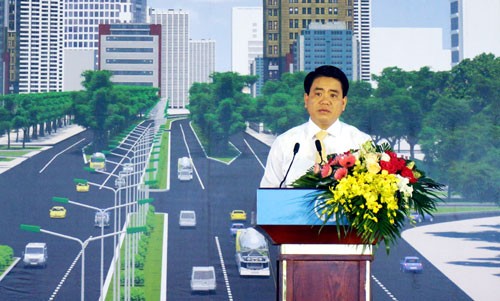 Khởi công dự án đường Vành đai 3 đoạn Mai Dịch – cầu Thăng Long, tổng mức đầu tư hơn 3.000 tỷ đồng ảnh 1