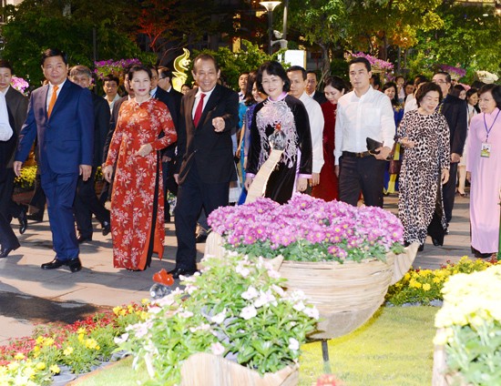 Khai mạc Đường hoa Nguyễn Huệ Tết Đinh Dậu năm 2017 ảnh 1