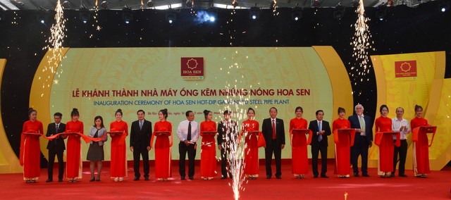 Tập đoàn Hoa Sen khánh thành nhà máy Ống kẽm nhúng nóng công suất 85.000 tấn/năm ảnh 1