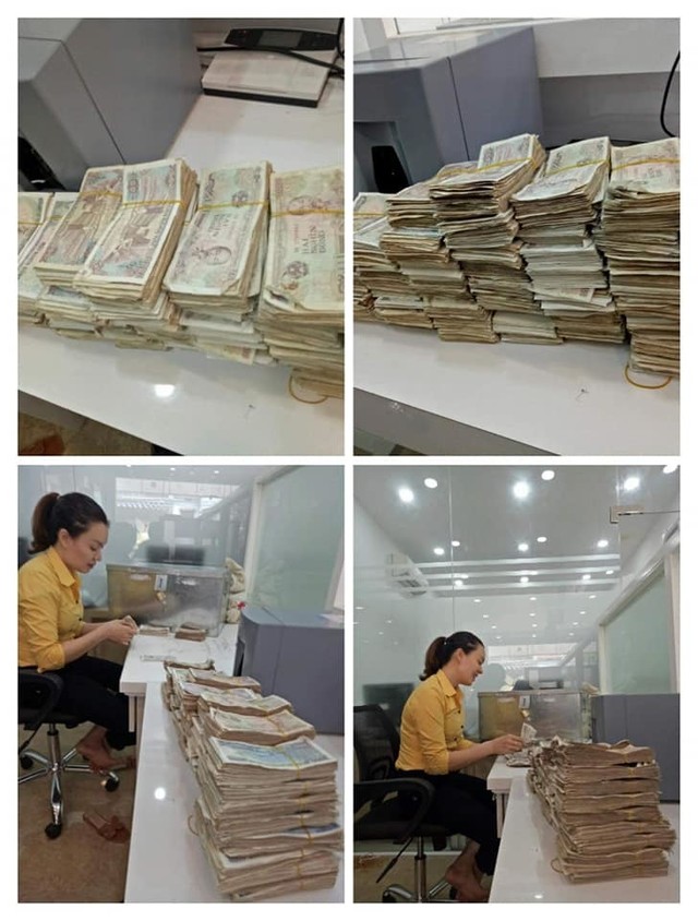 Vợ chồng già 78 tuổi chở bao tải tiền lẻ gửi tiết kiệm ảnh 4
