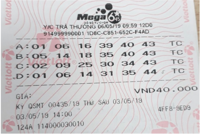 Một phụ nữ mua 40.000 đồng vé số và trúng độc đắc hơn 20 tỷ đồng ảnh 1