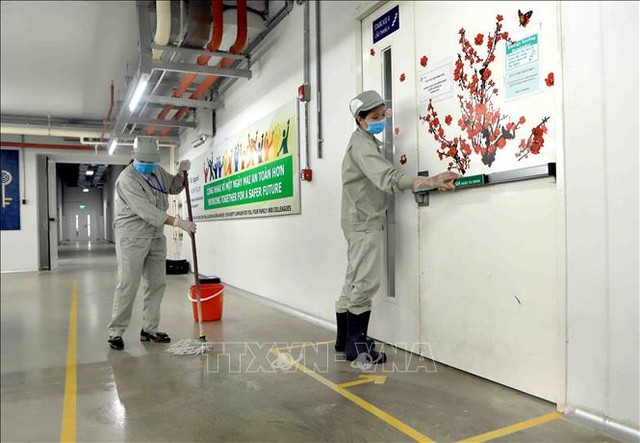 Các khu công nghiệp tỉnh Vĩnh Phúc chủ động phòng, chống dịch COVID-19 ảnh 9