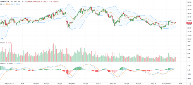 Biểu đồ kỹ thuật HNX-Index.