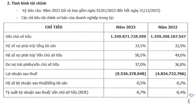 Thông tin tài chính được Horizon công bố