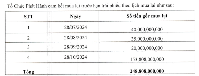 Lịch mua lại trái phiếu mã HPXH2123008