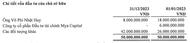 Big Invest Group chỉ còn một cổ đông lớn tại thời điểm 31/12/2023