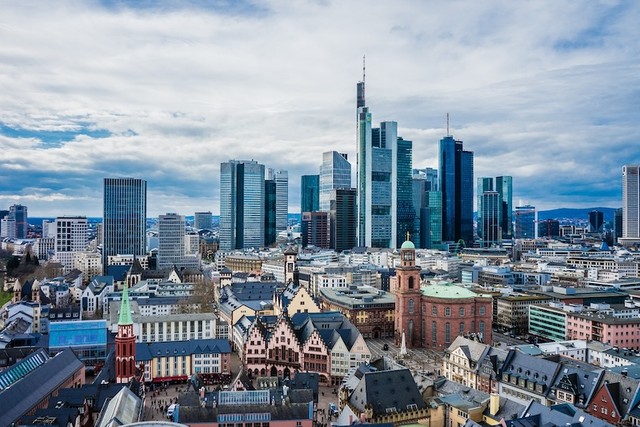 Thành phố Frankfurt của Đức nhìn từ trên cao. Ảnh: Pixabay