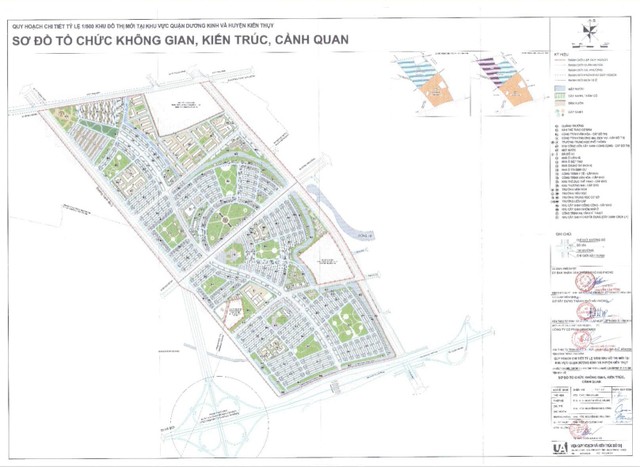 Quy hoạch tỷ lệ 1/500 Khu đô thị mới tại khu vực quận Dương Kinh - huyện Kiến Thụy.