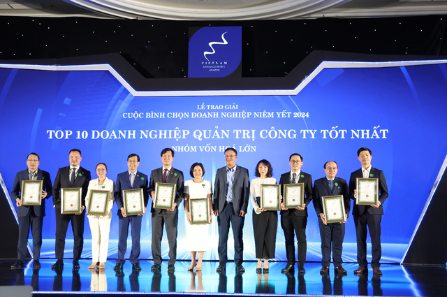 Top 10 Doanh nghiệp QTCT tốt nhất. Ảnh: Lê Toàn