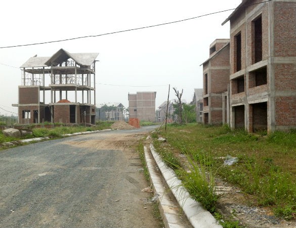 Hoang vắng ở dự án Khu đô thị Ngôi nhà mới
