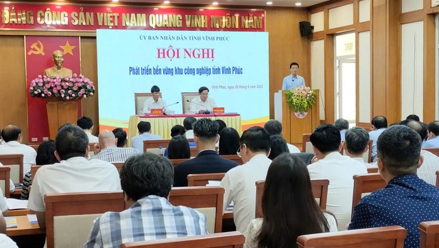 Toàn cảnh Hội nghị Phát triển bền vững khu công nghiệp tỉnh Vĩnh Phúc. Ảnh: Bình Minh Toàn cảnh Hội nghị Phát triển bền vững khu công nghiệp tỉnh Vĩnh Phúc. Ảnh: Bình Minh