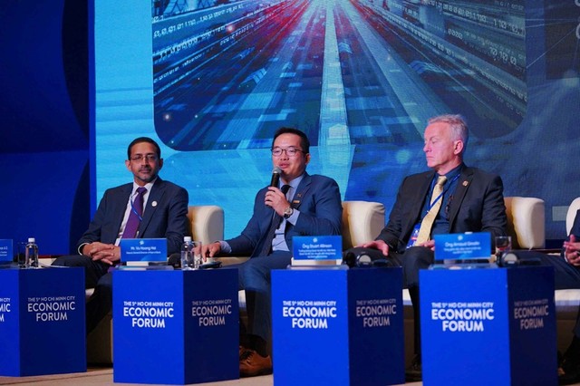 Ông Võ Hoàng Hải, Phó tổng giám đốc Nam A Bank phát biểu tại sự kiện.