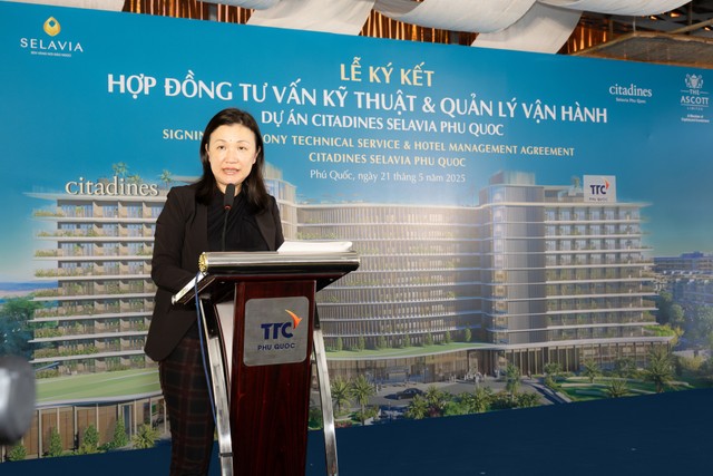 Bà Kar Ling Wong - Chủ tịch Phát triển chiến lược Tập đoàn Ascott, Tổng Giám đốc điều hành khu vực Đông Nam Á bày tỏ sự tin tưởng khi được thiết lập mối quan hệ hợp tác chiến lược với Tập đoàn TTC Bà Kar Ling Wong - Chủ tịch Phát triển chiến lược Tập đoàn Ascott, Tổng Giám đốc điều hành khu vực Đông Nam Á bày tỏ sự tin tưởng khi được thiết lập mối quan hệ hợp tác chiến lược với Tập đoàn TTC