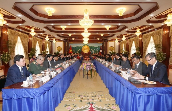 Tổng Bí thư Nguyễn Phú Trọng hội đàm với Tổng Bí thư Lào Volachith ảnh 1 Tổng Bí thư Nguyễn Phú Trọng hội đàm với Tổng Bí thư Lào Volachith ảnh 1