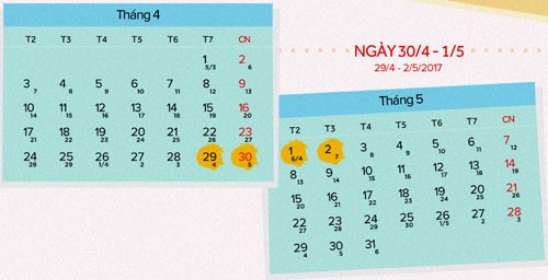 Công chức nghỉ 4 ngày dịp 30/4 ảnh 1 Công chức nghỉ 4 ngày dịp 30/4 ảnh 1